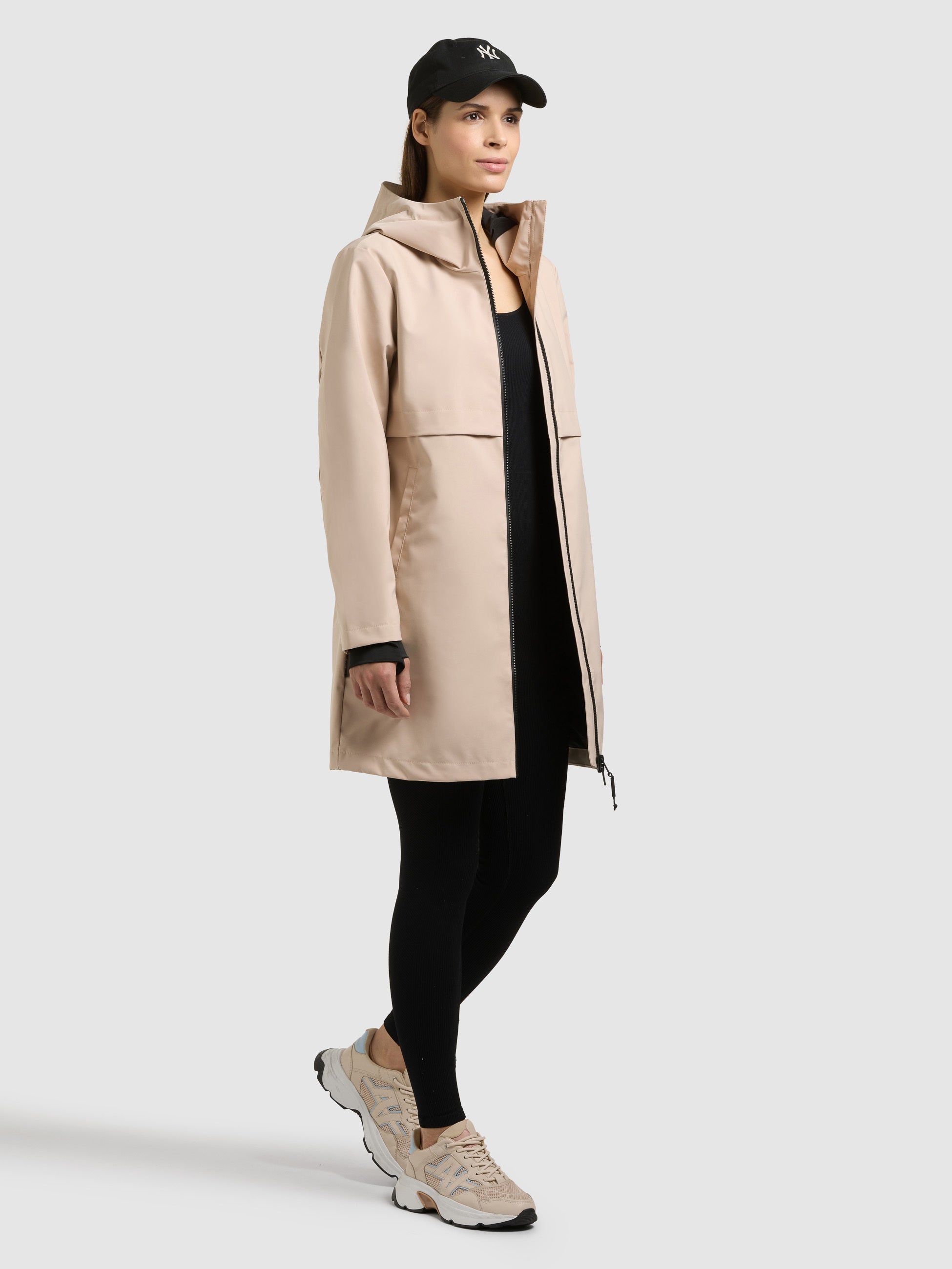 khujo-mantel-june-soft-beige-leichter-damen-kurzparka image 2