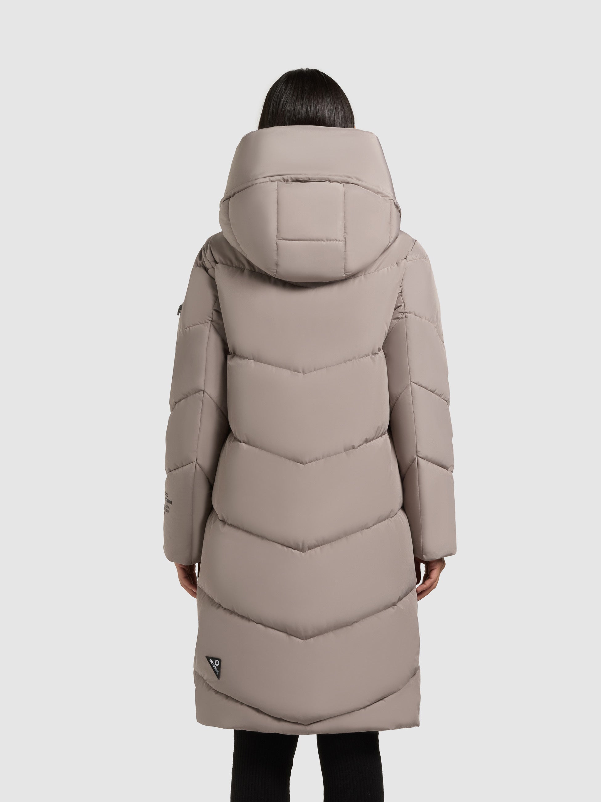 khujo-mantel-jange2-matt-greige-knielanger-damen-steppmantel-loose-fit image 3