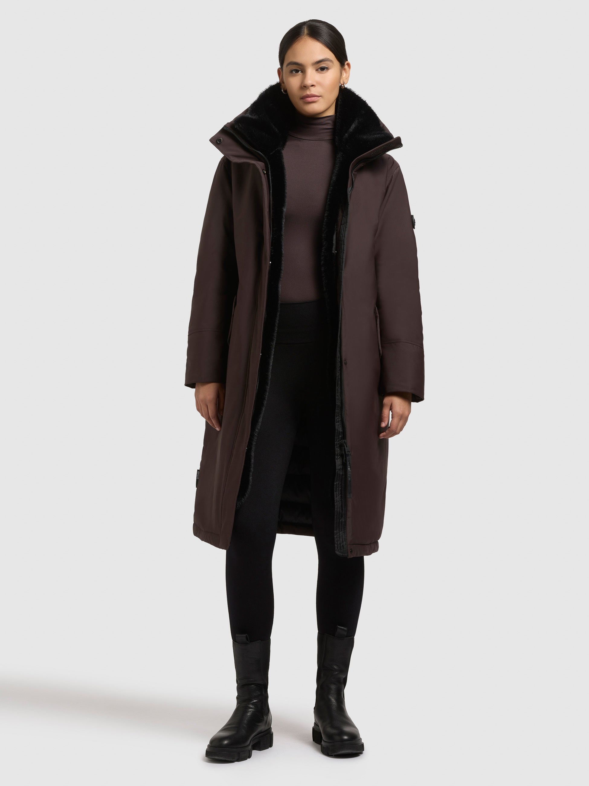 khujo-mantel-collie-moody-plum-knielanger-damen-steppmantel image 2