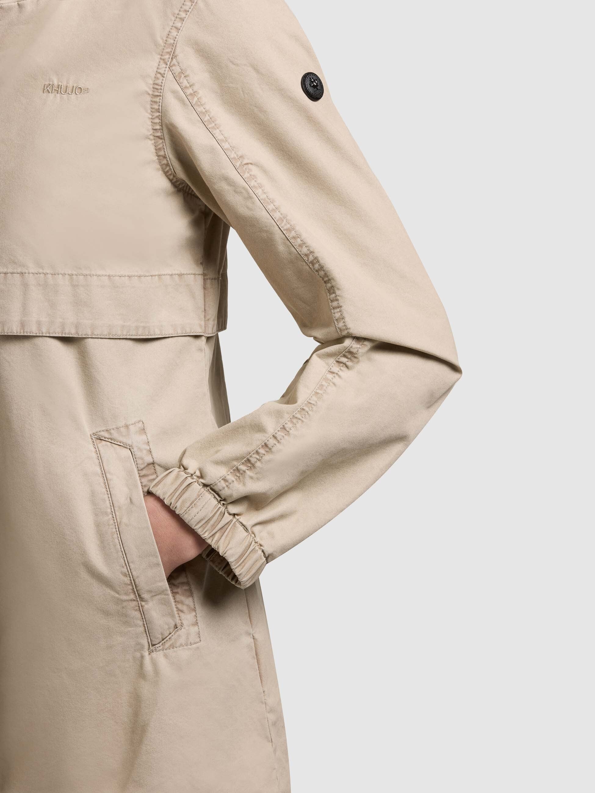 khujo-brava-damen-jacke-slim-fit-kapuzenjacke-moussy-beige image 8