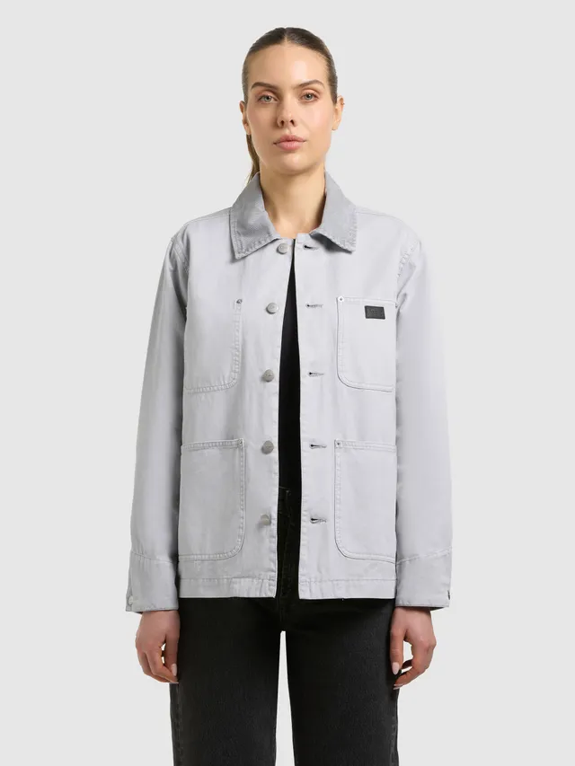 khujo-jacke-suzy-light-grey-fieldjacket-aus-baumwoll-twill-f-r-damen image 1
