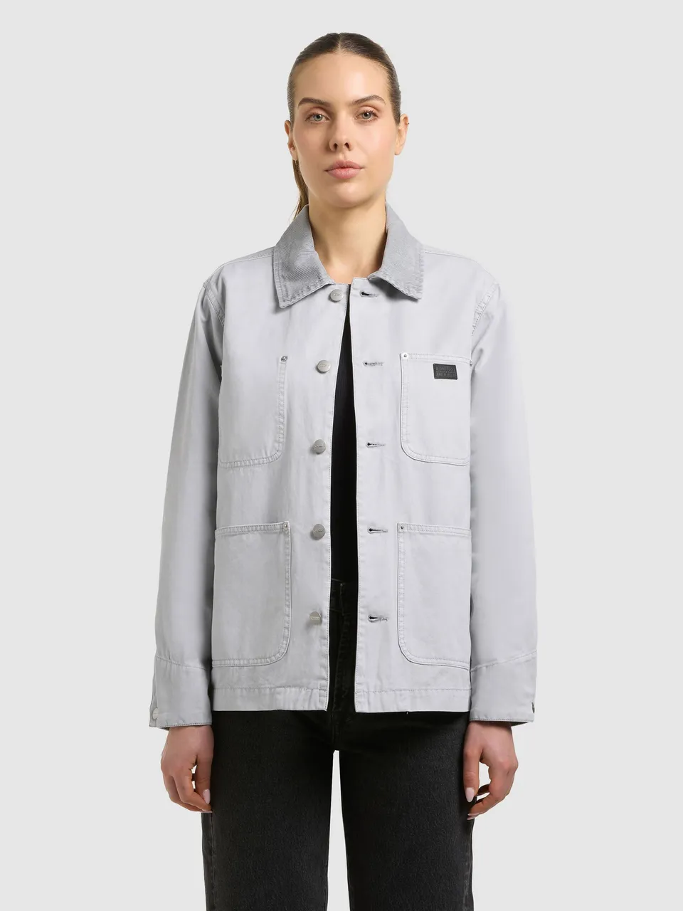 khujo-jacke-suzy-light-grey-fieldjacket-aus-baumwoll-twill-f-r-damen image 1
