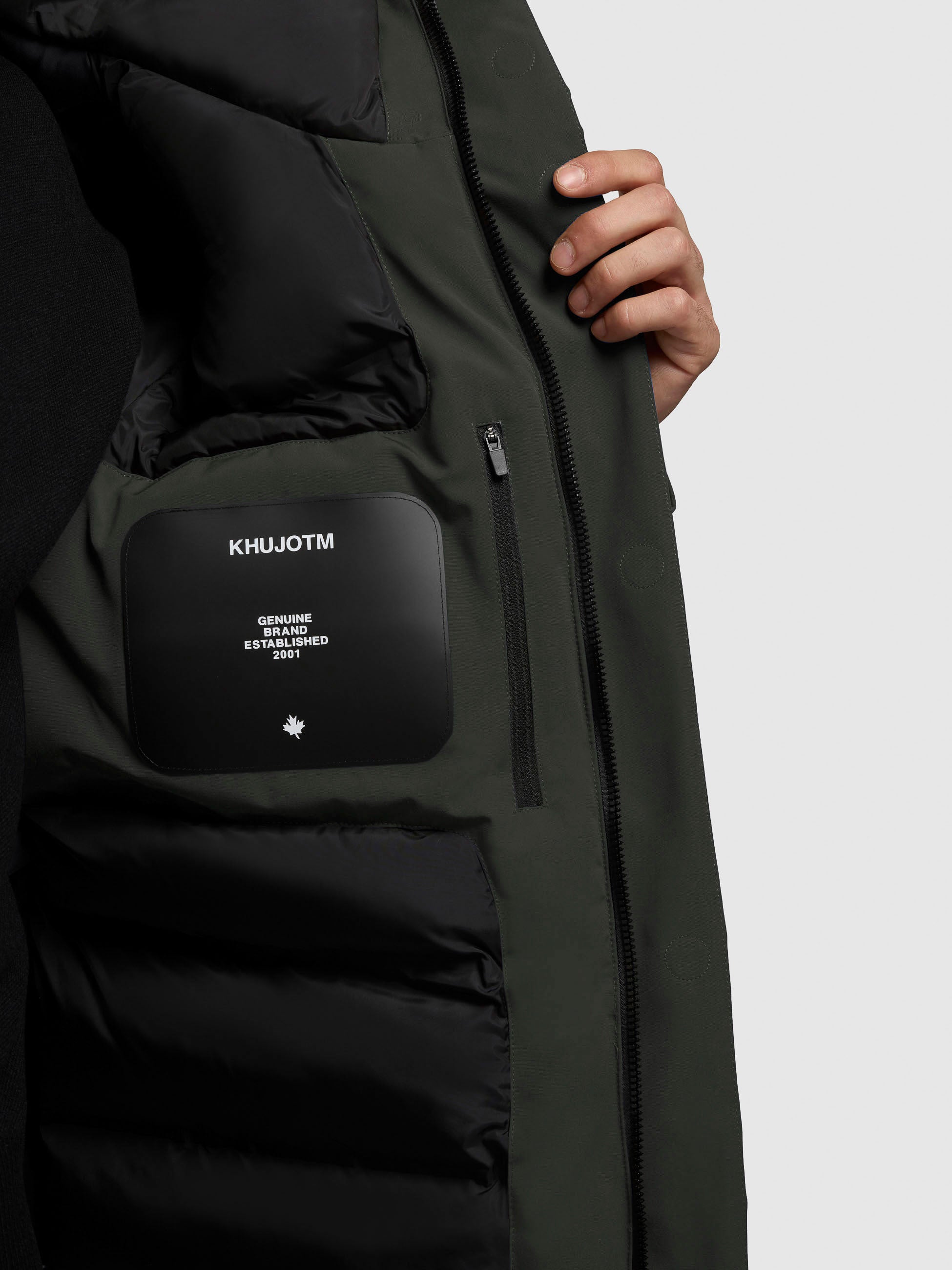 khujo-jacke-kann-dark-green-parka-wattiert image 8