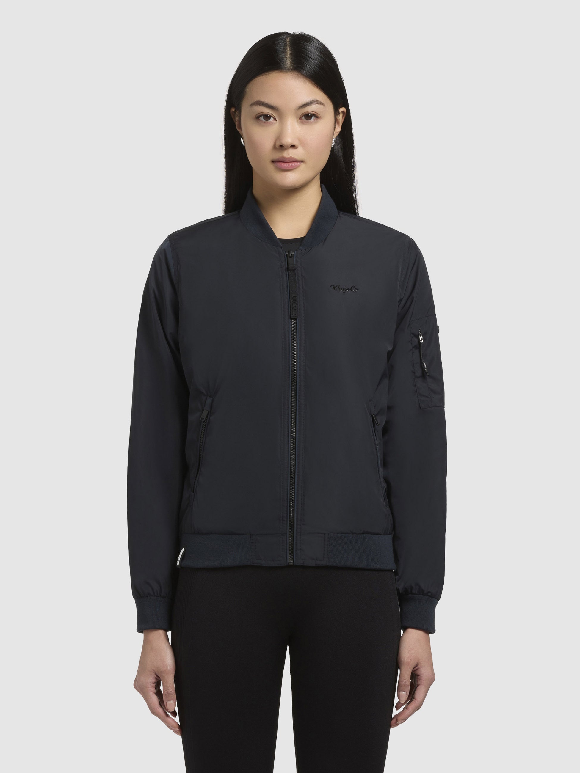 khujo-cend-bomberjacke-damen-dunkelblau-h-ftlang image 4