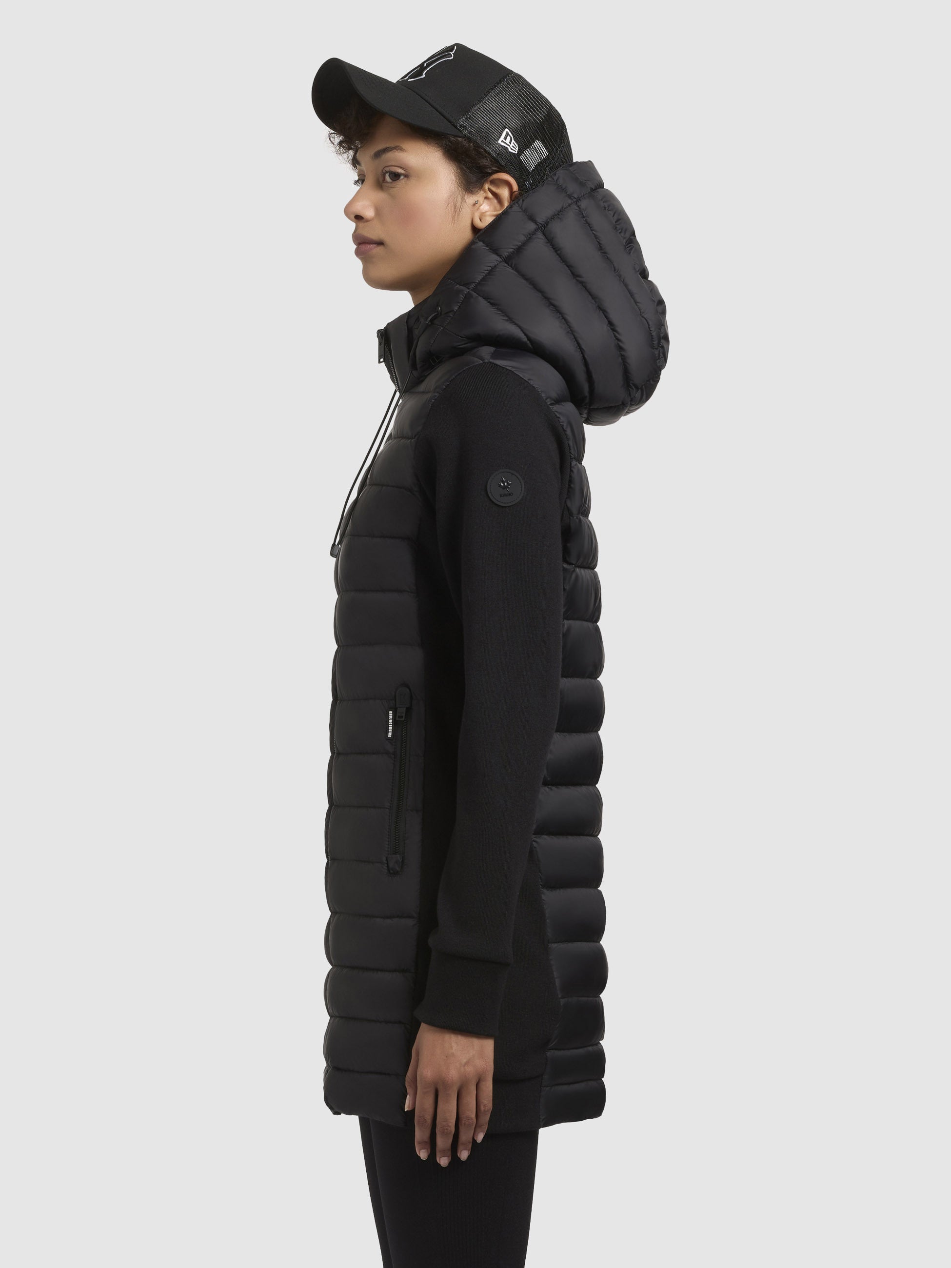 khujo-jacke-etele-schwarz-leichte-steppjacke-damen-materialmix image 5