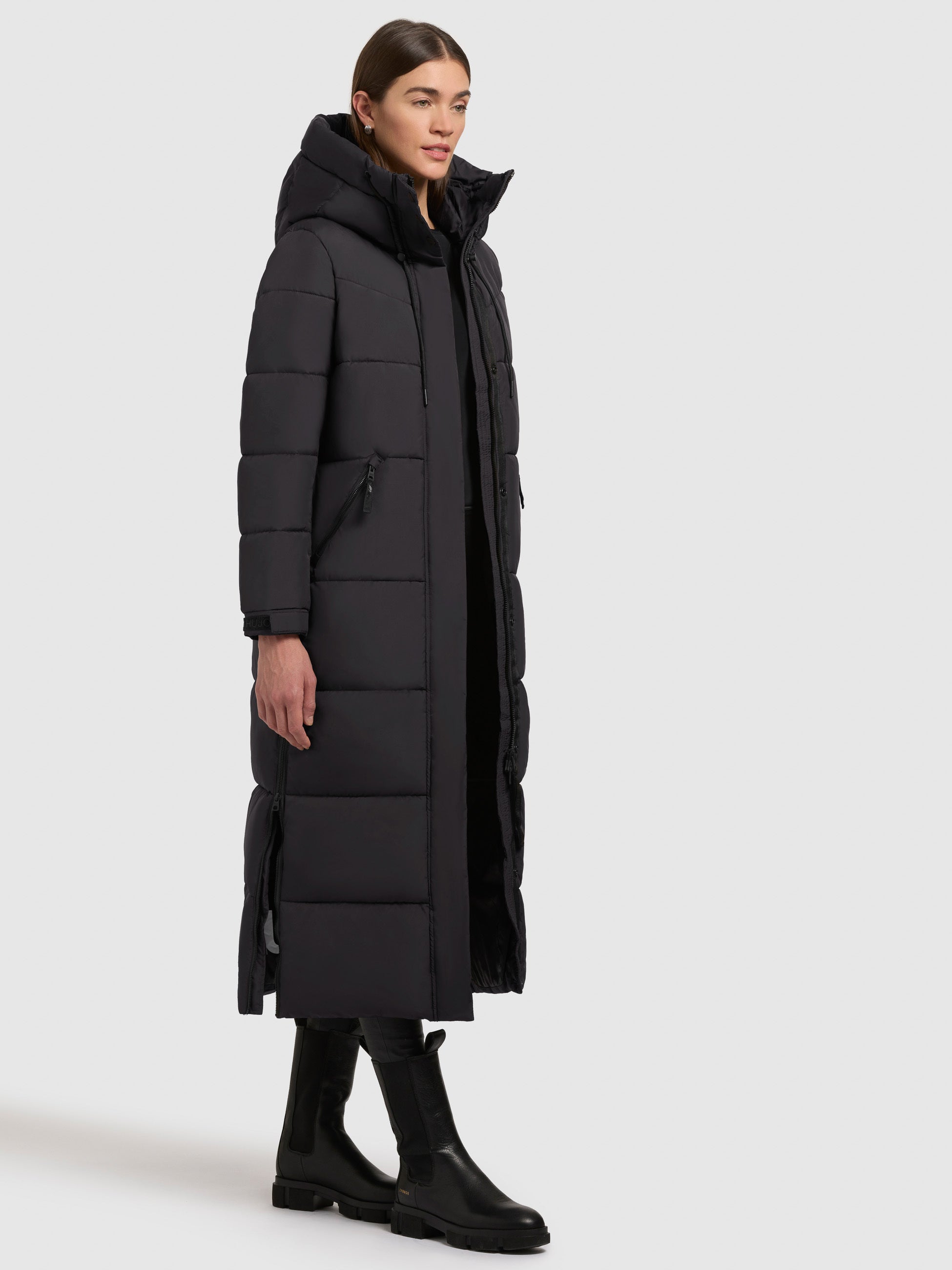 khujo-mashti-dunkelgrau-damen-steppmantel-wadenlang-regular-fit image 6