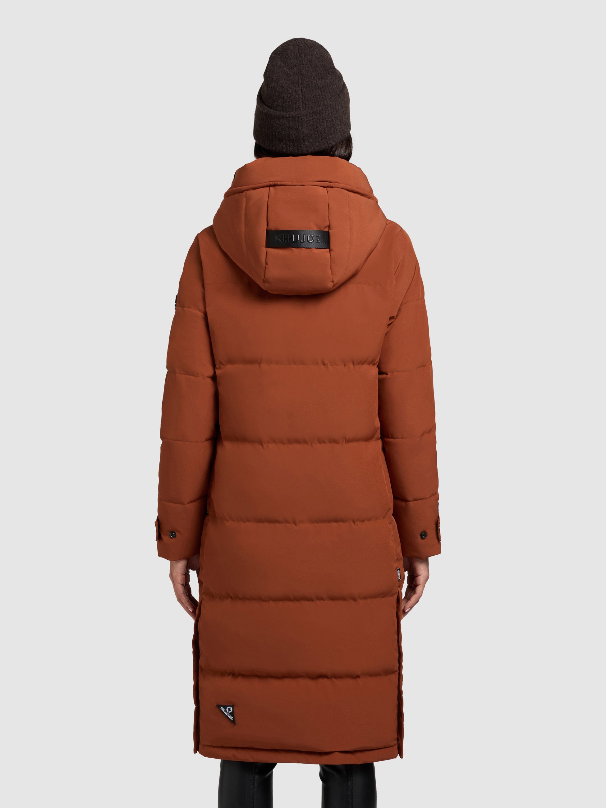 khujo-dairi-steppmantel-russet-brown-damen-wintermantel-knielang-mit-kapuze image 3