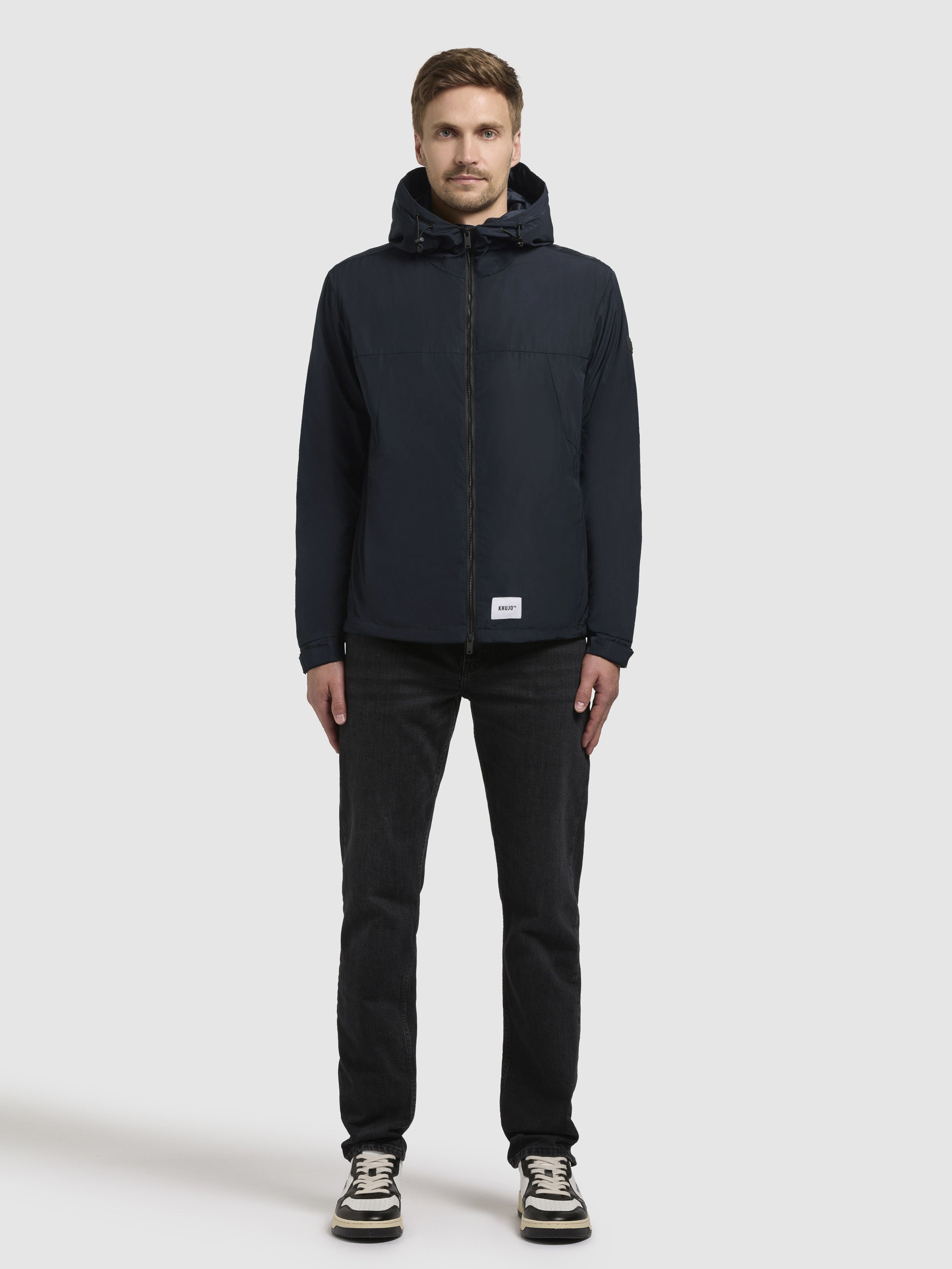 khujo-jacke-taikoo-dunkelblau-kapuzenjacke-mit-doppelter-kapuze-und-zwei-wege-re image 1