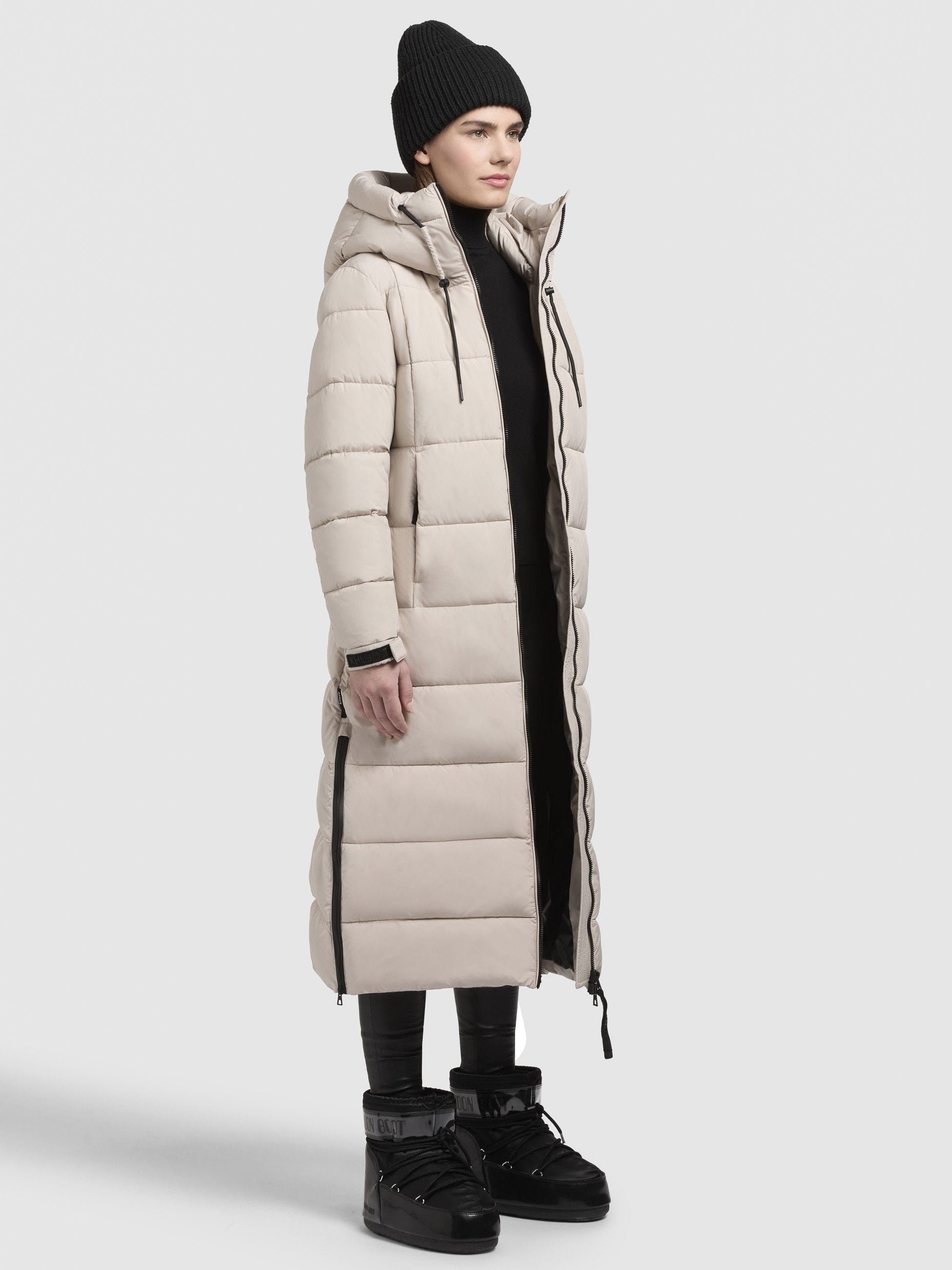 khujo-deria3-damen-wintermantel-hellbeige-slim-fit image 6