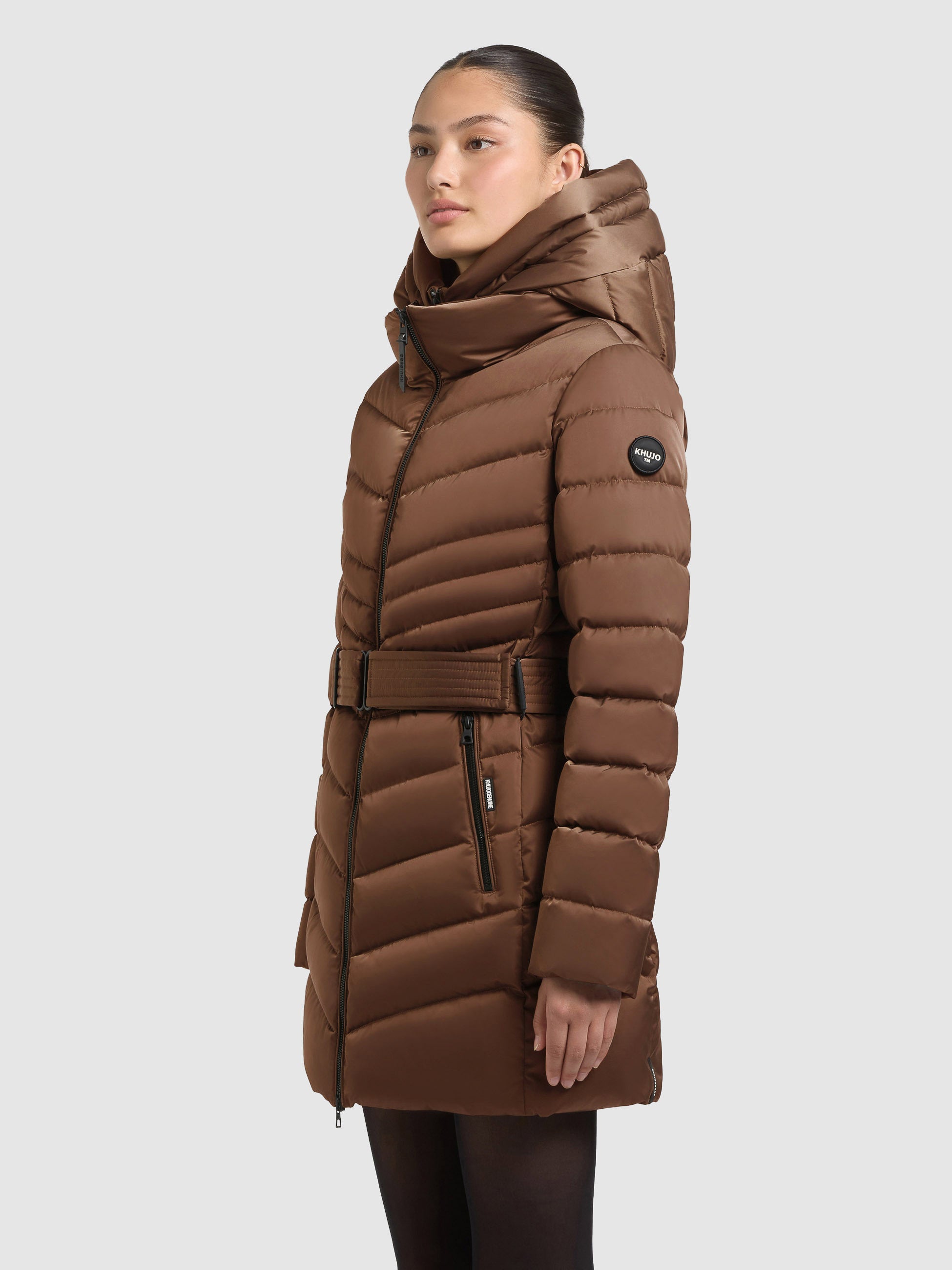khujo-jacke-kina-copper-brown-damen-steppjacke-mit-einsatz image 5