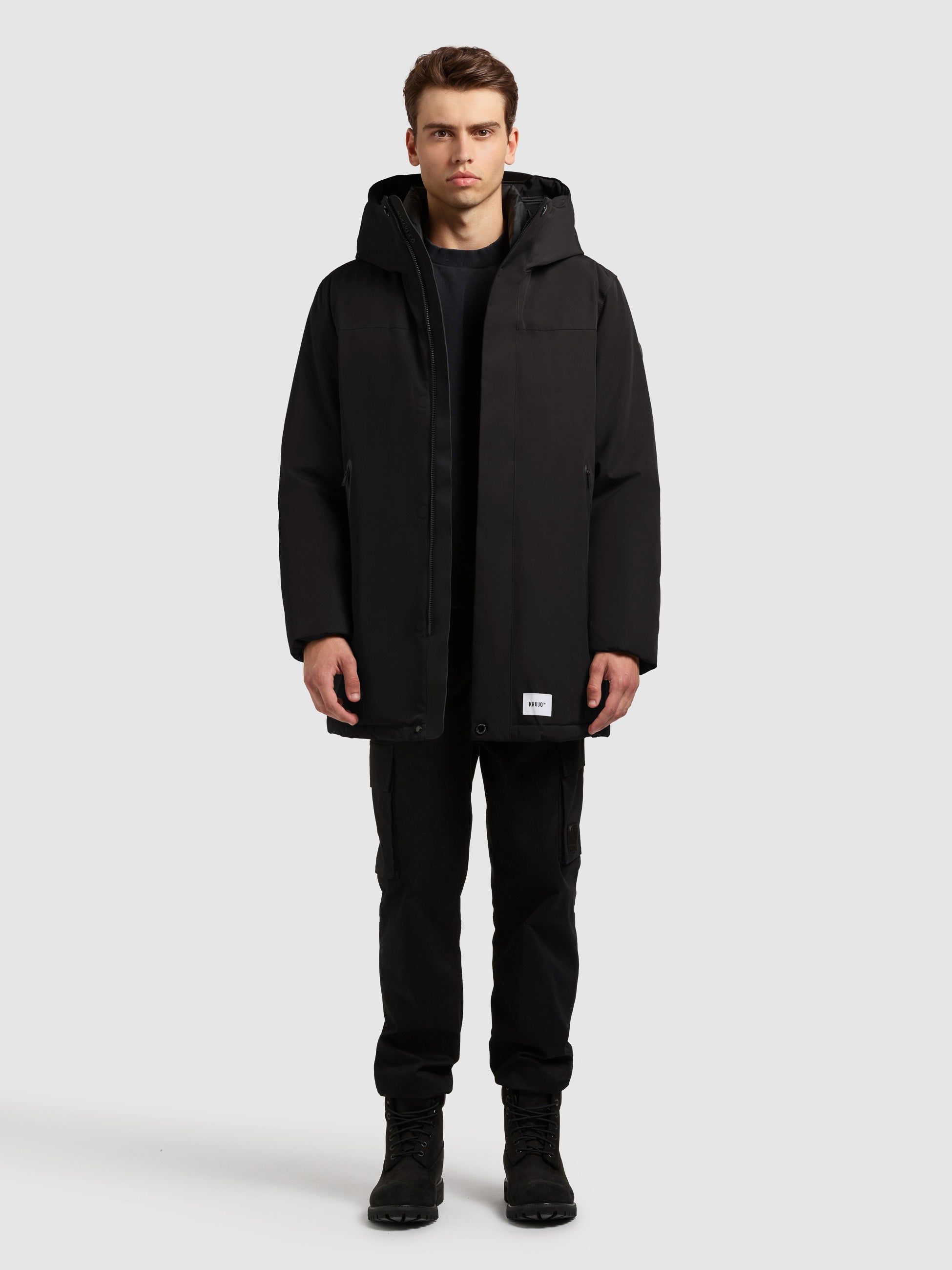 khujo-jacke-kann2-black-herren-parka-wattiert image 1