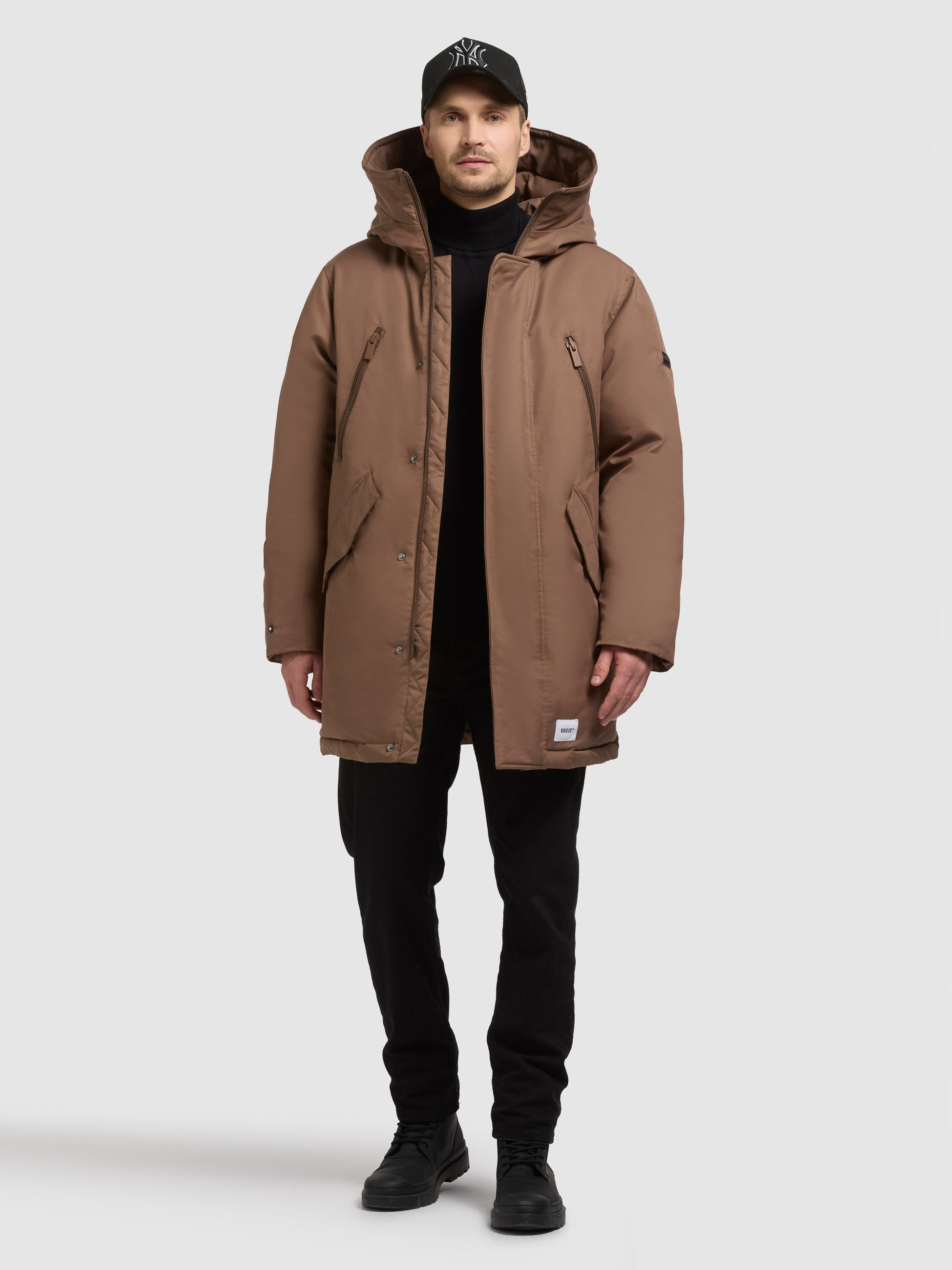khujo-nate-parka-mantel-rust-brown image 1
