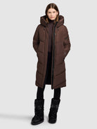 khujo-coat-jange-dark-brown-steppmantel-knielang-winter image 6