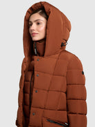 khujo-bric-damen-winterjacke-russet-brown-steppjacke-mit-einsatz image 7