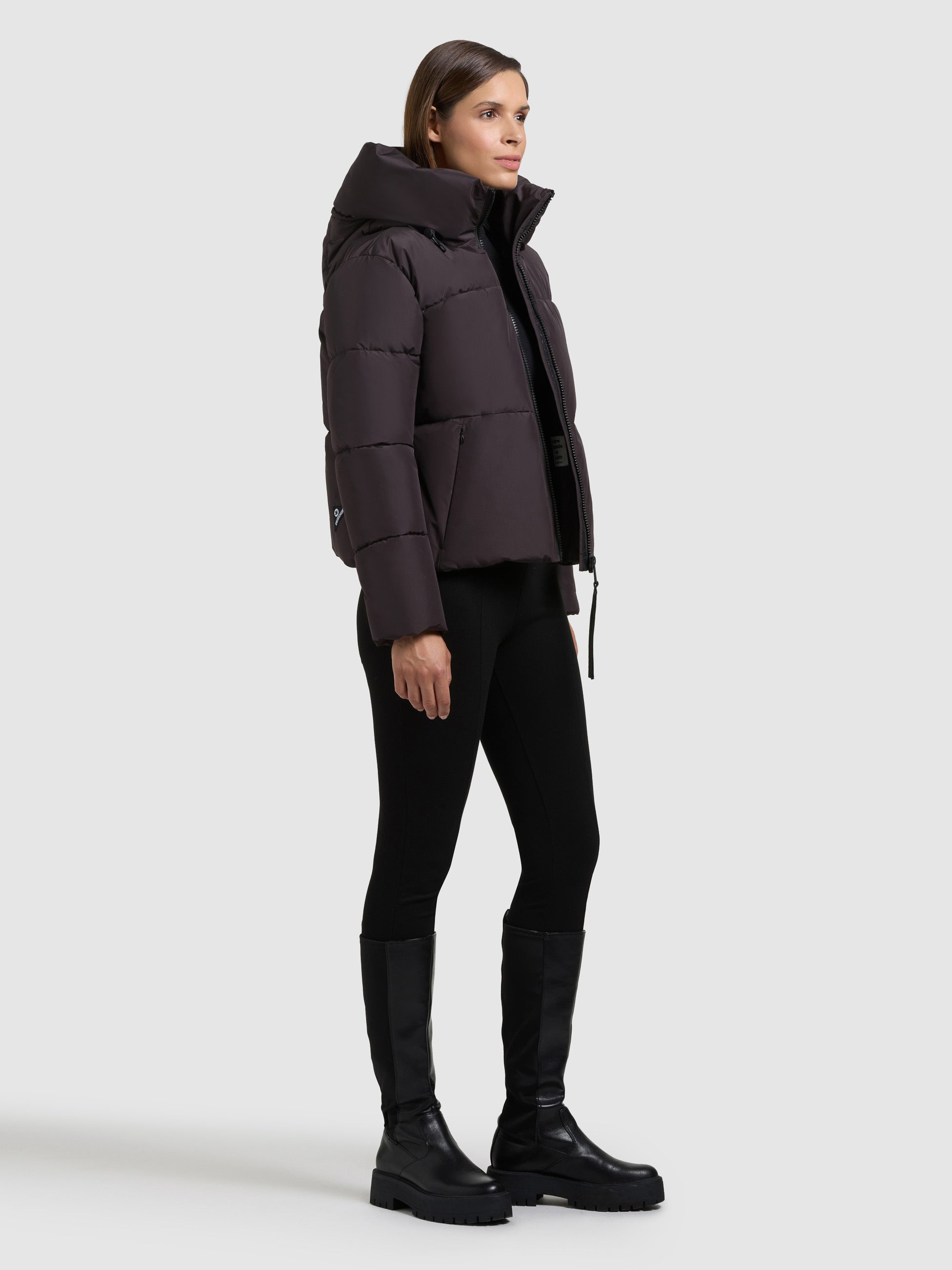 khujo-jacke-audrey-matt-moody-plum-damen-steppjacke-loose-fit image 6