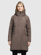 khujo-laria-damen-parka-mantel-taupe image 2