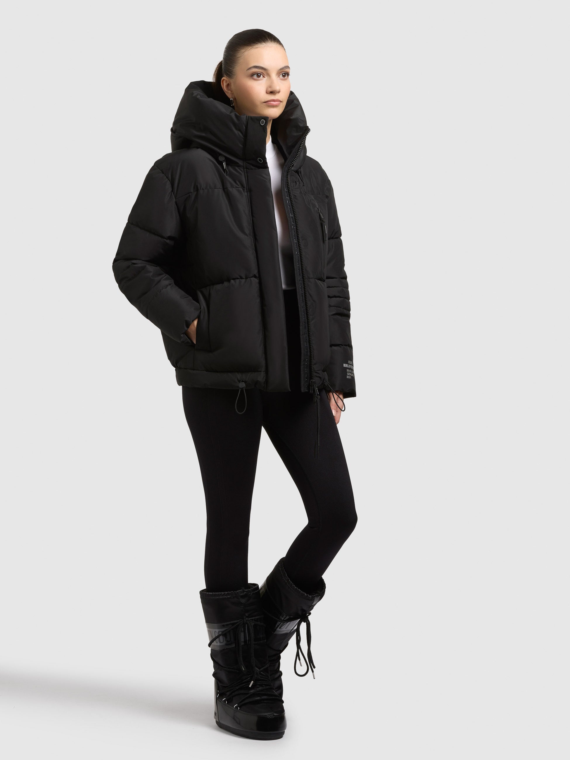 khujo-peeke2-with-gloves-damen-jacke-schwarz-steppjacke-h-ftlang-mit-f-ustlingen image 7