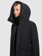 khujo-coat-sina-port-blue-kurzer-damen-wintermantel-mit-kapuze image 7