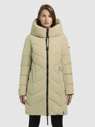 khujo-coat-darka2-light-olive-gesteppter-damenmantel-regular-fit-mit-kapuze image 4