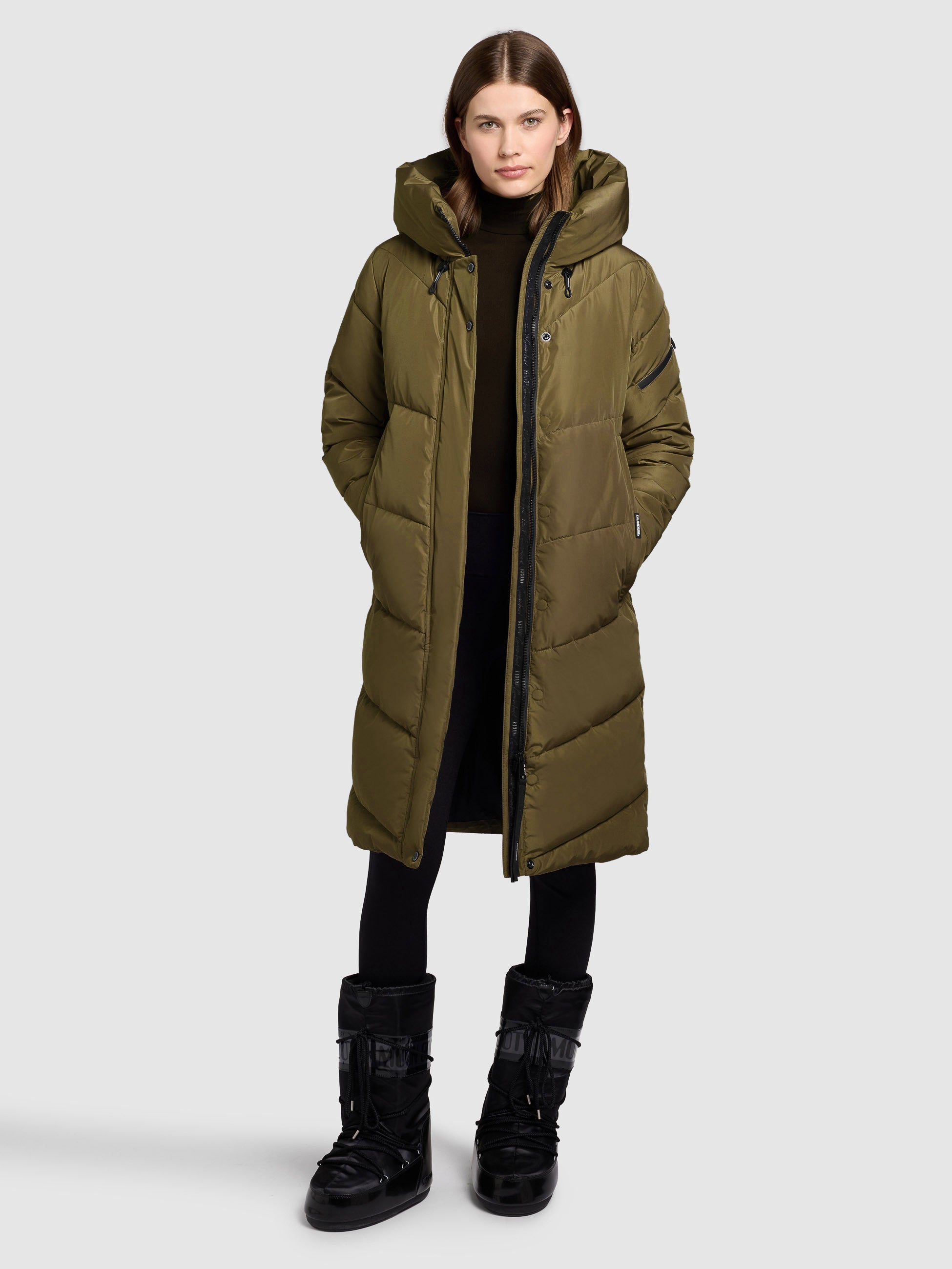 khujo-mantel-jange-scrub-green-knielanger-damen-steppmantel-winter image 6