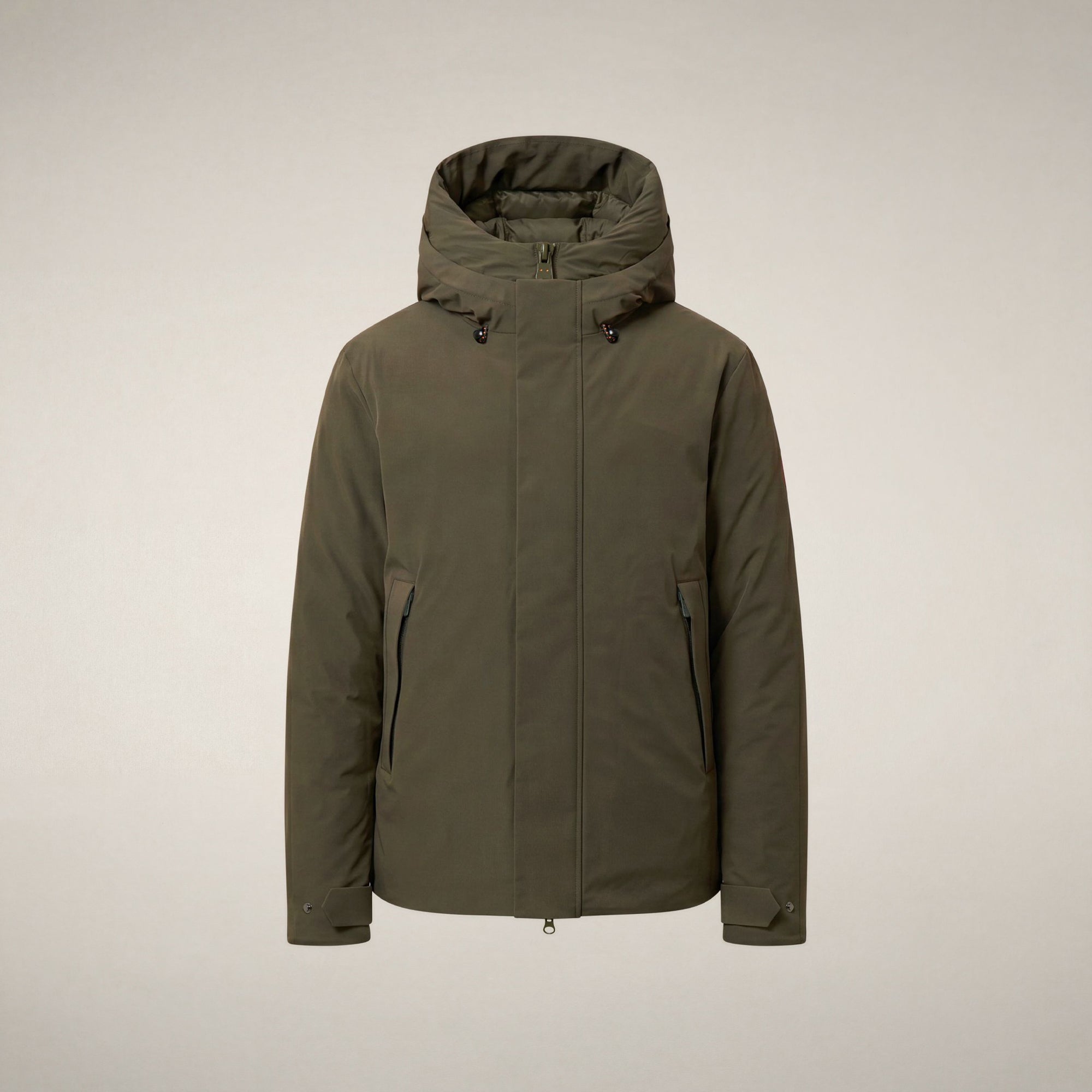 save-the-duck-stewart-herren-jacke-gr-n-schlangen-optik-light-air-kapuzenjacke image 3