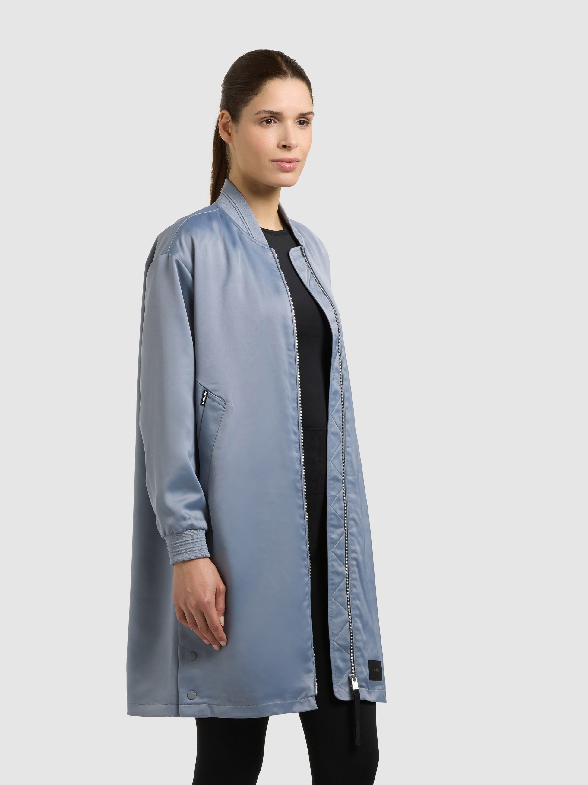 khujo-mantel-tindra-blousonmantel-misty-blue-damen image 4