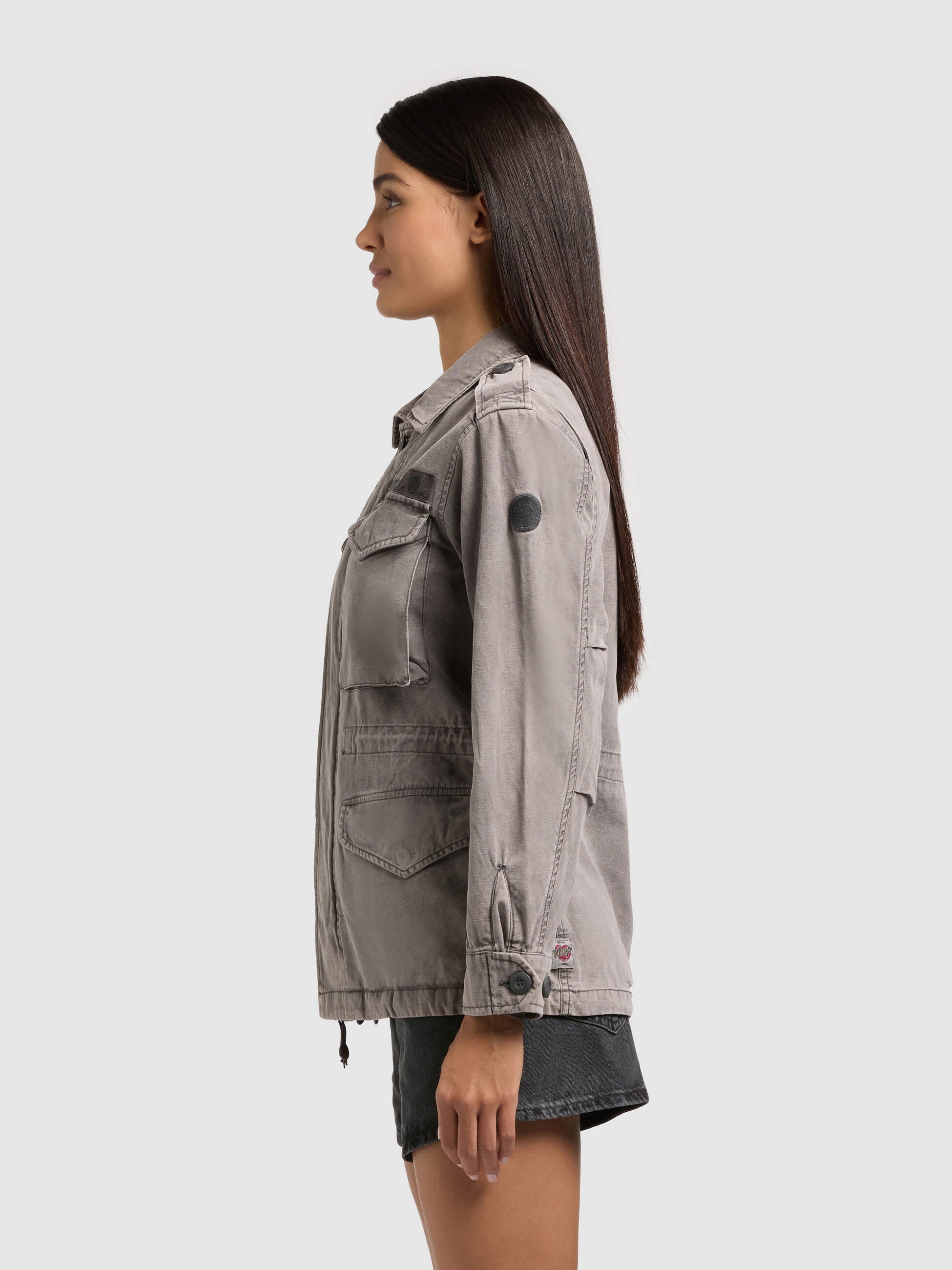 khujo-jacke-buni-slate-grey-fieldjacke-damen-aus-baumwoll-twill image 5
