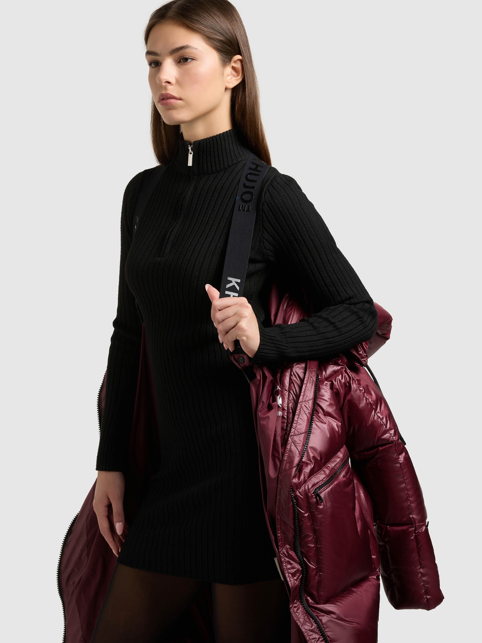khujo-mantel-tonia-mahagoni-red-gl-nzender-steppmantel-damen-loose-fit image 8