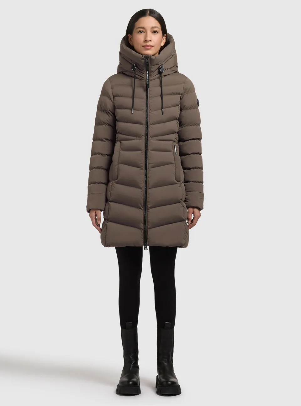 khujo-tuhani5-damen-coat-dull-green image 1