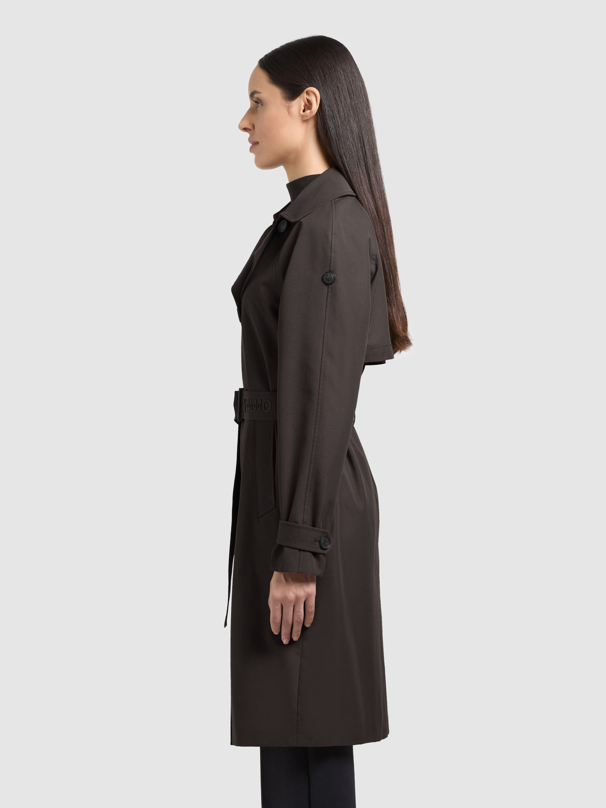 khujo-rula2-damen-trenchcoat-dark-grey-baumwollmix-mit-g-rtel image 5