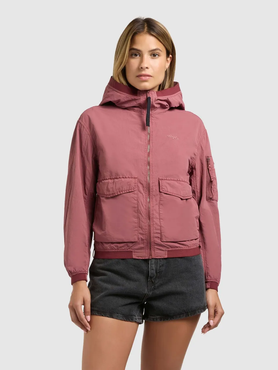 khujo-jacke-vona-fuchsia-damen-bomberjacke-blouson image 1