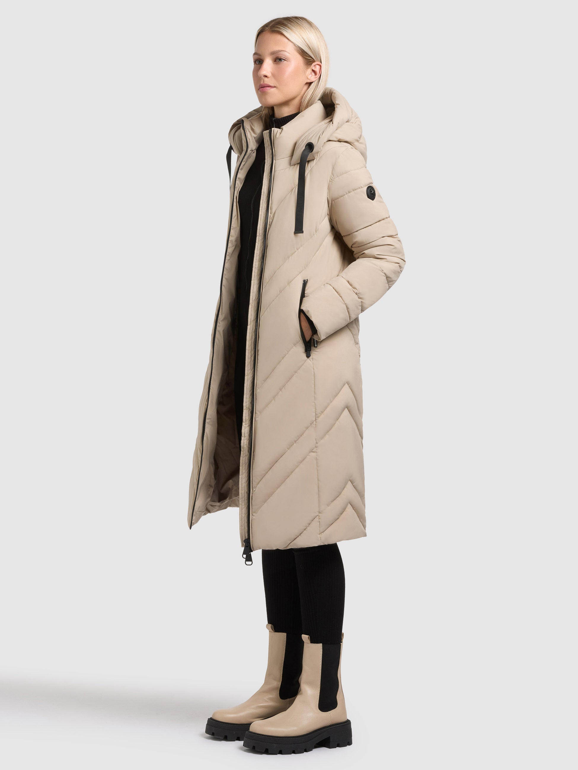 khujo-bibb-damen-mantel-steppmantel-macaroon-beige image 1