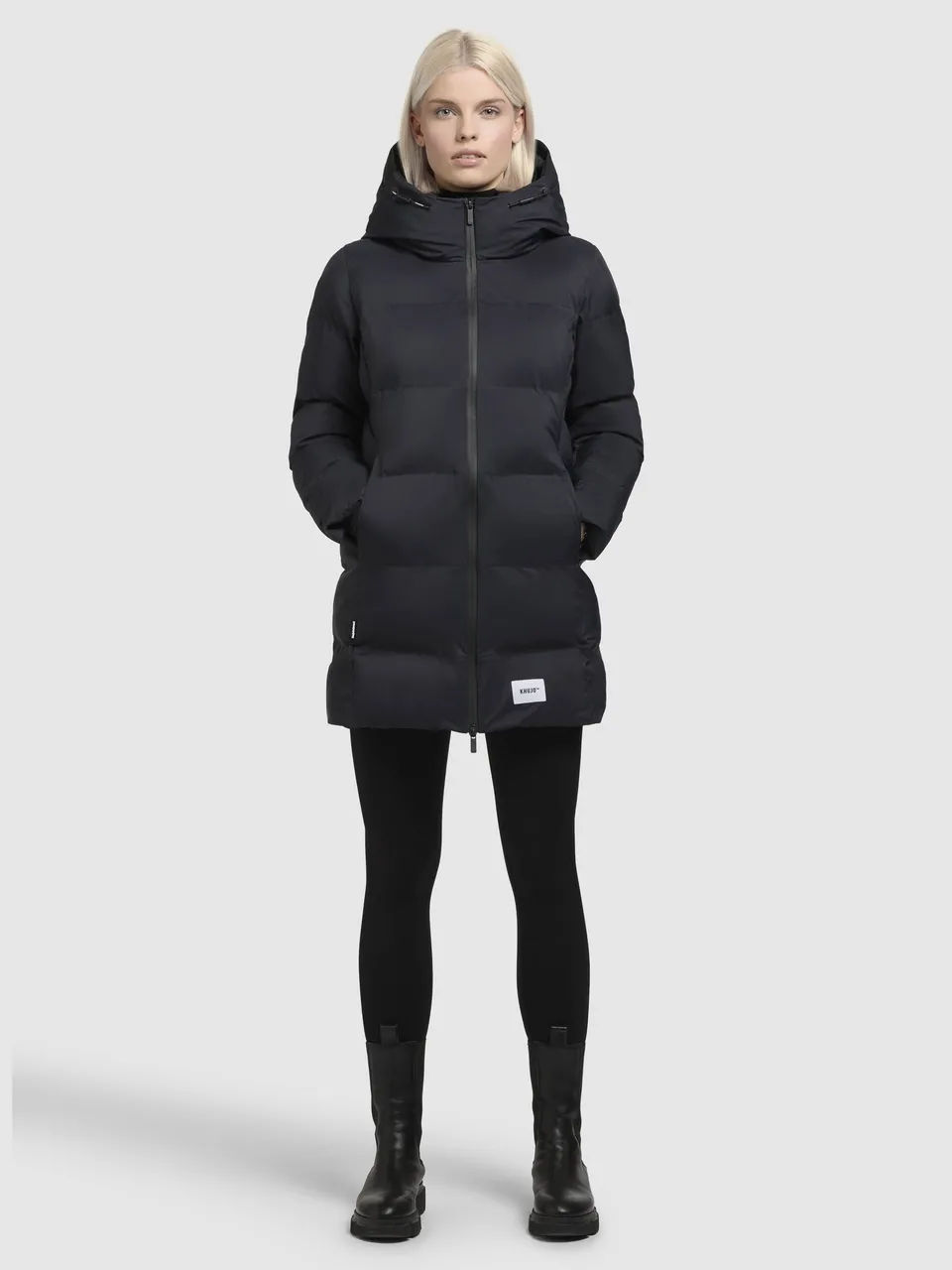 khujo-tanare3-jacke-dunkelblau-damen-wattierte-steppjacke-regular-fit image 1