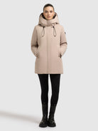 khujo-jacke-allap-macaroon-beige-teilgesteppte-winterjacke-damen image 2