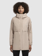 khujo-jacke-lotta-beige-damen-kapuzenjacke-slim-fit image 4