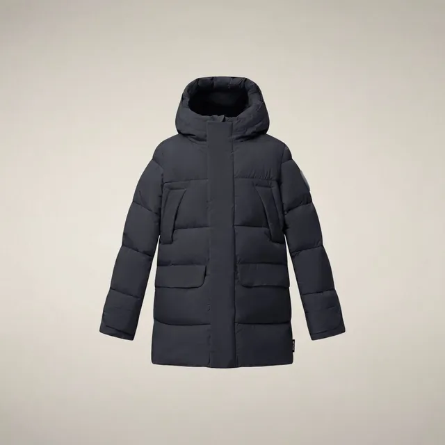 save-the-duck-walter-jungen-parka-blau-schwarz image 1