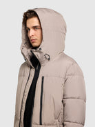 khujo-siram2-coat-greige-knielang-loose-fit image 7