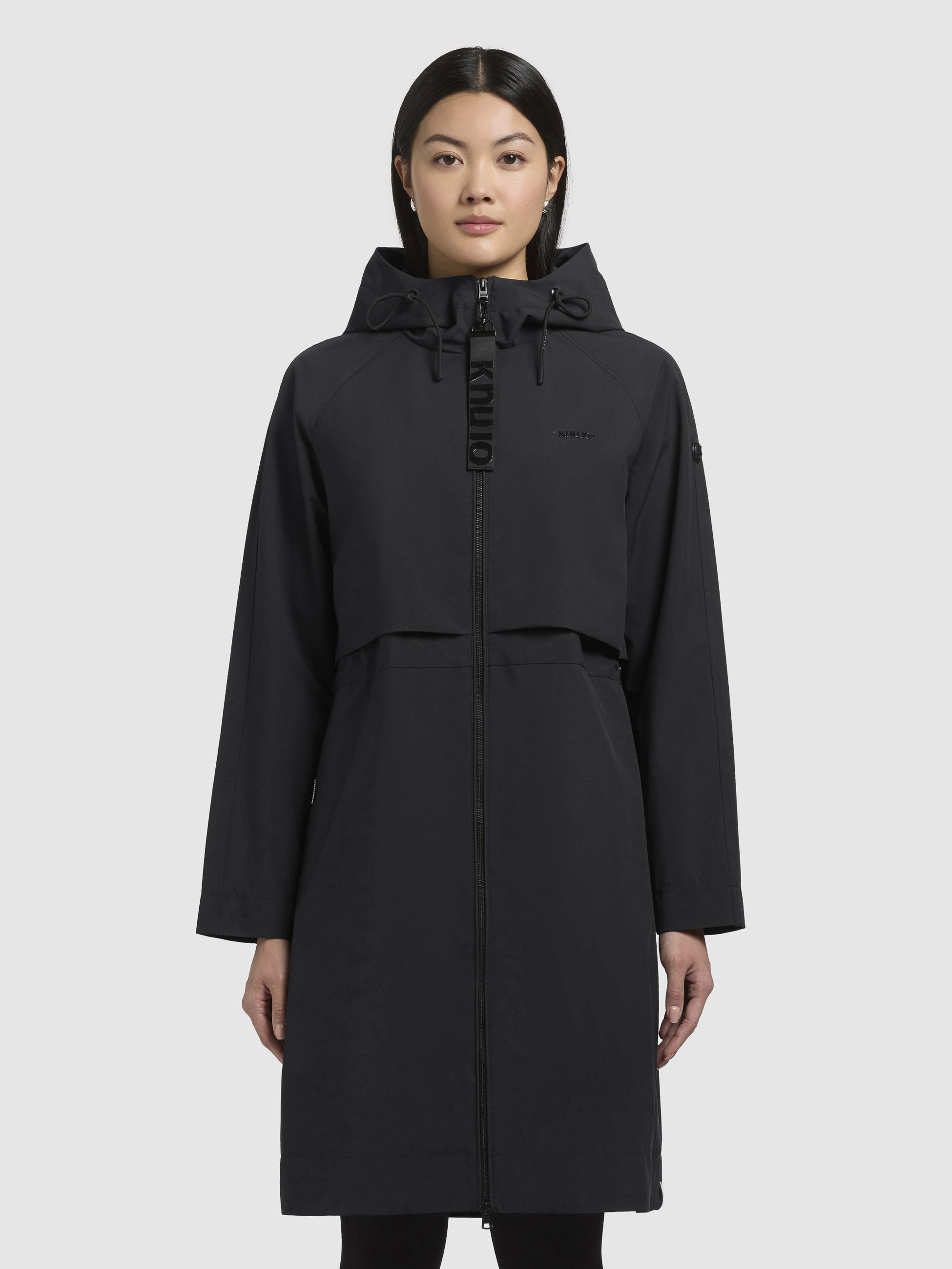 khujo-mantel-adura-schwarz-leichter-sommerparka-kurzmantel-damen-loose-fit image 4