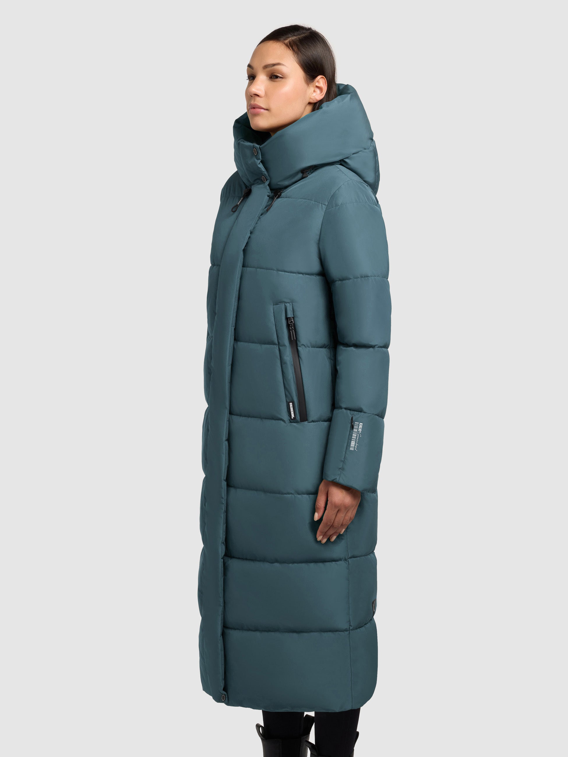 khujo-mantel-soulani4-dim-blue-wadenlanger-wattierter-winter-steppmantel image 5