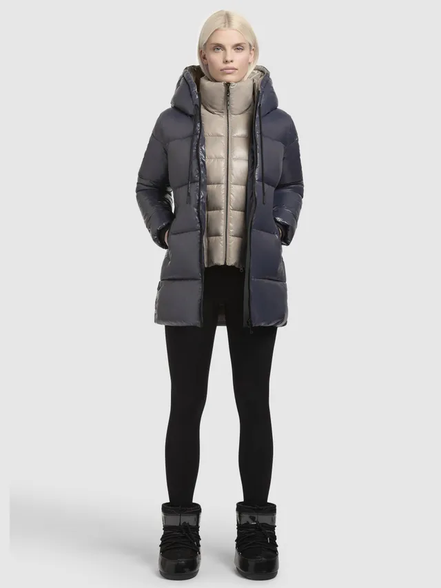 khujo-jacke-grana-dunkelblau-gl-nzende-damen-steppjacke-regular-fit image 1