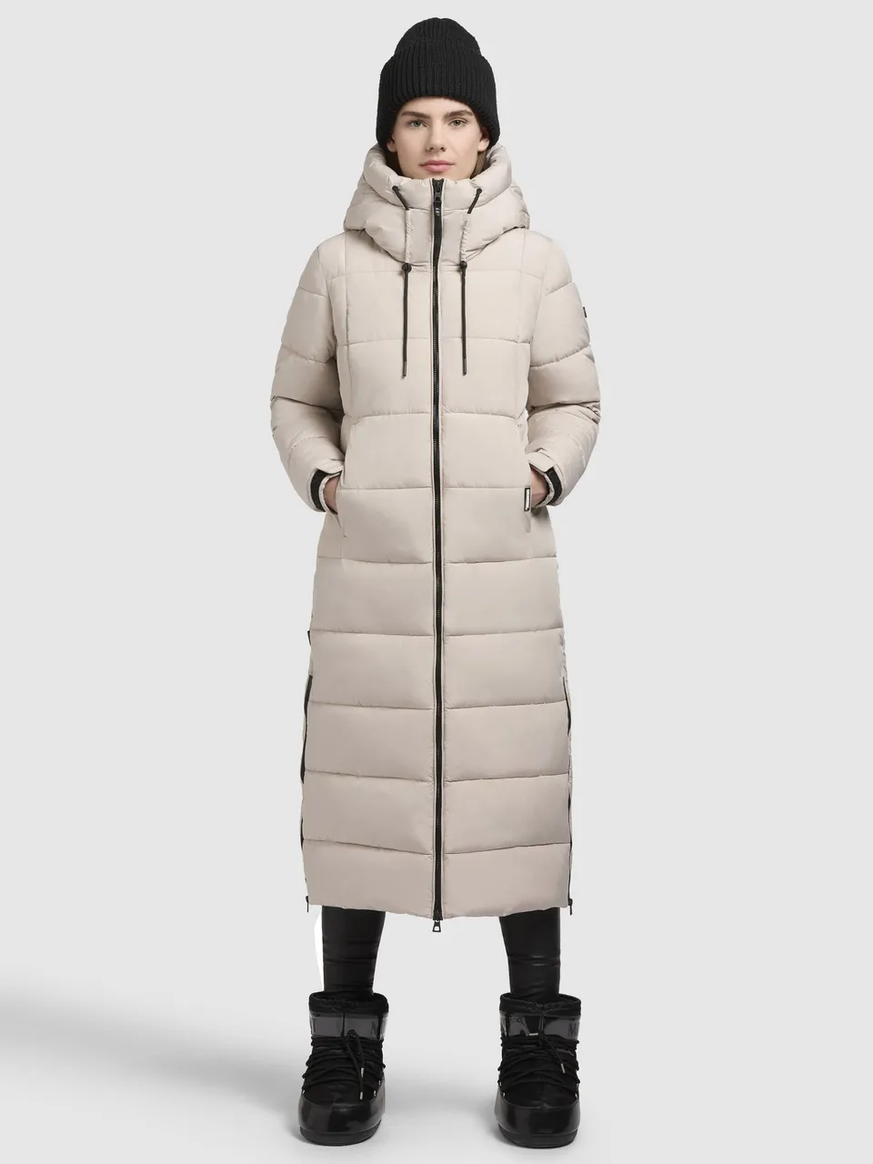 khujo-deria3-damen-wintermantel-hellbeige-slim-fit image 1