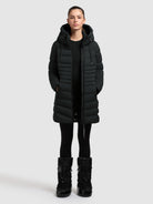 khujo-mantel-lava-black-damen-kurzmantel-slim-fit image 2