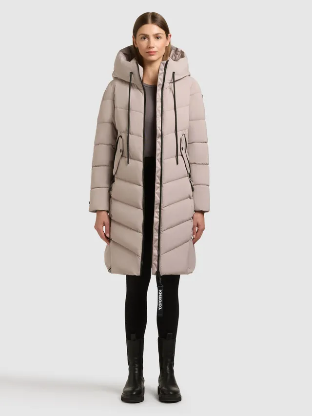 khujo-mantel-mikia3-dusty-beige-damen-steppmantel-knielang image 1