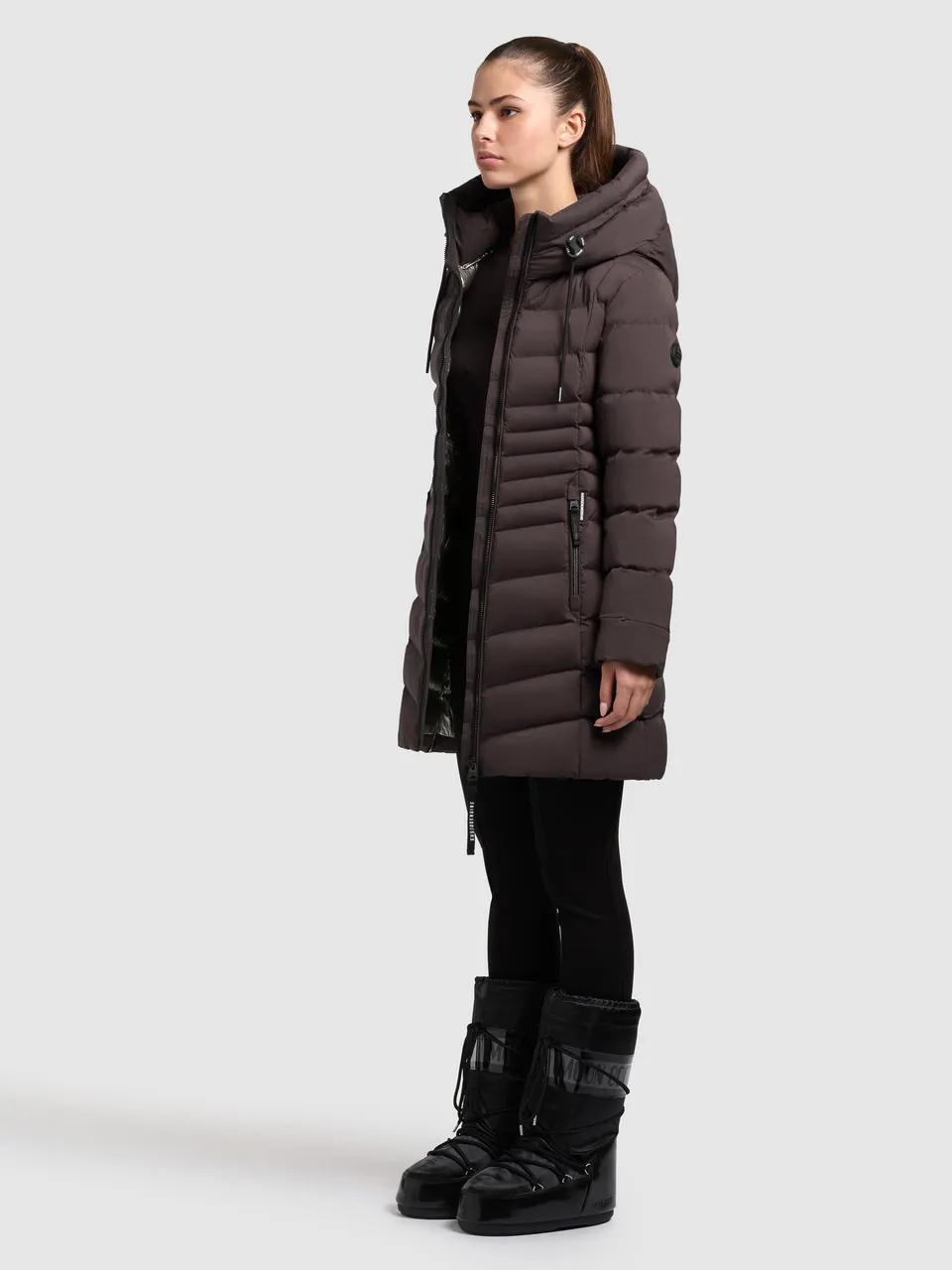khujo-mantel-lava-moody-plum-damen-kurzmantel-slim-fit-wattiert image 1