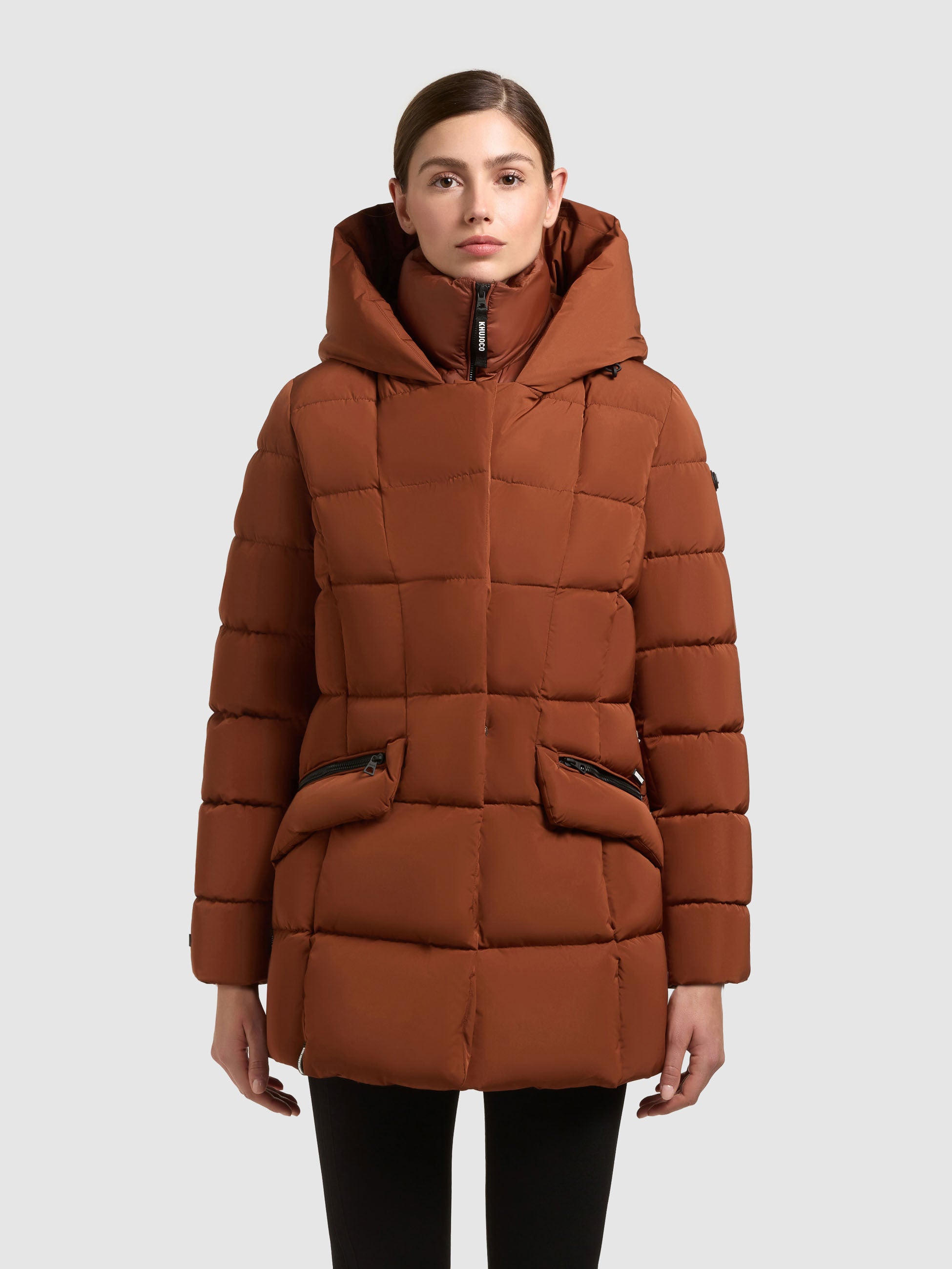 khujo-jacke-bric-russet-brown-damen-steppjacke-mit-einsatz image 4