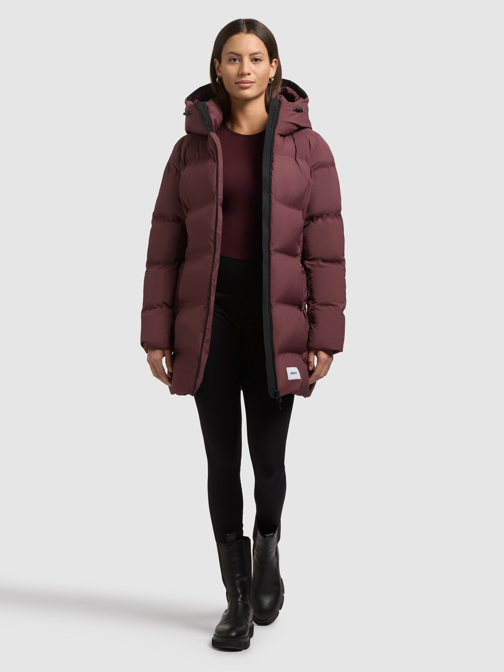 khujo-jacke-tanare4-moscato-red-slim-fit-steppjacke-damen image 2
