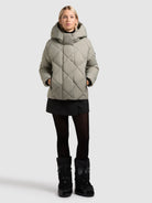 khujo-lilian-damen-steppjacke-witcher-green-mit-rautenstepp image 2