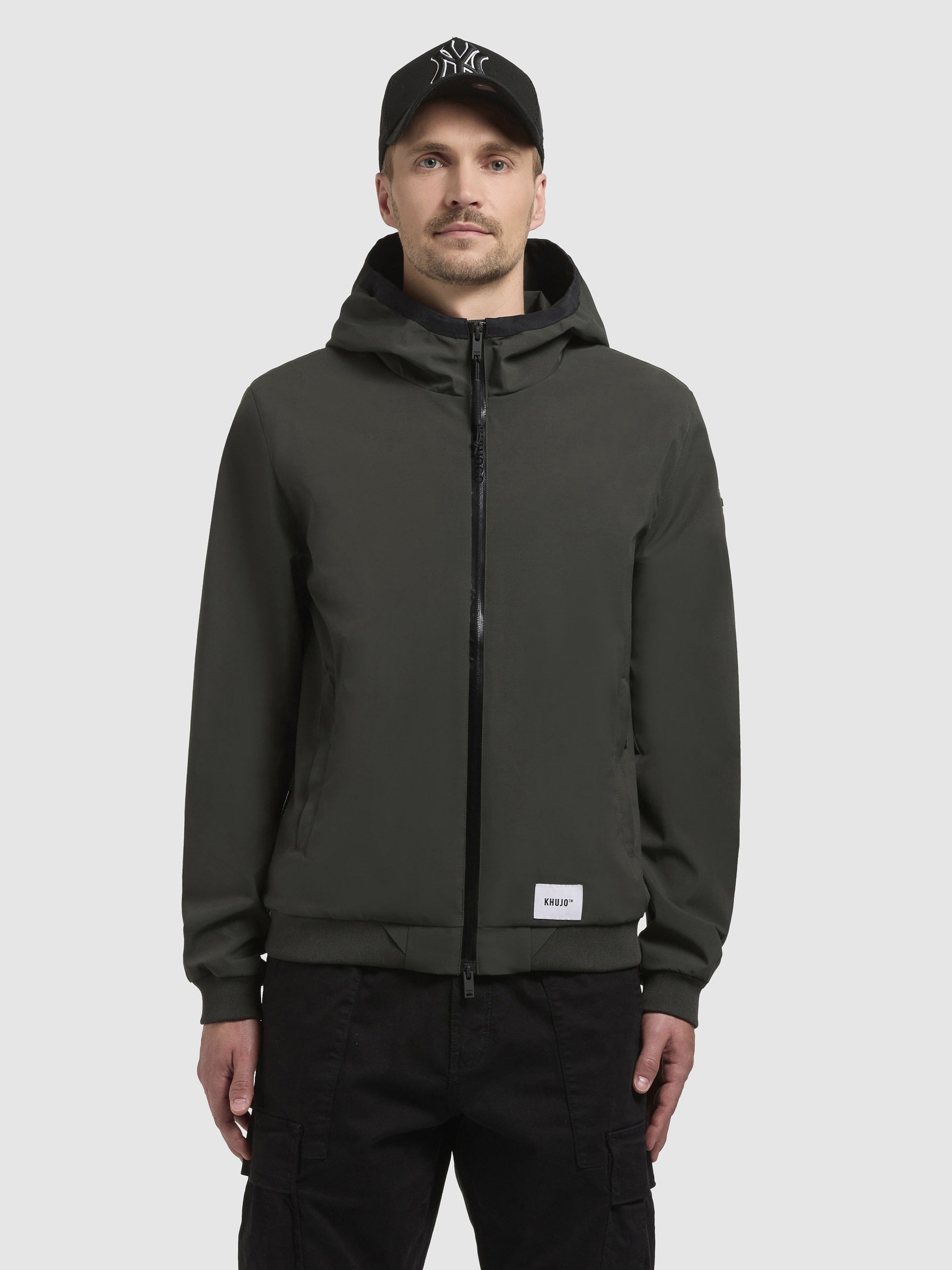 khujo-jacke-larm-dunkelgr-n-damen-kapuzenjacke-regular-fit image 4