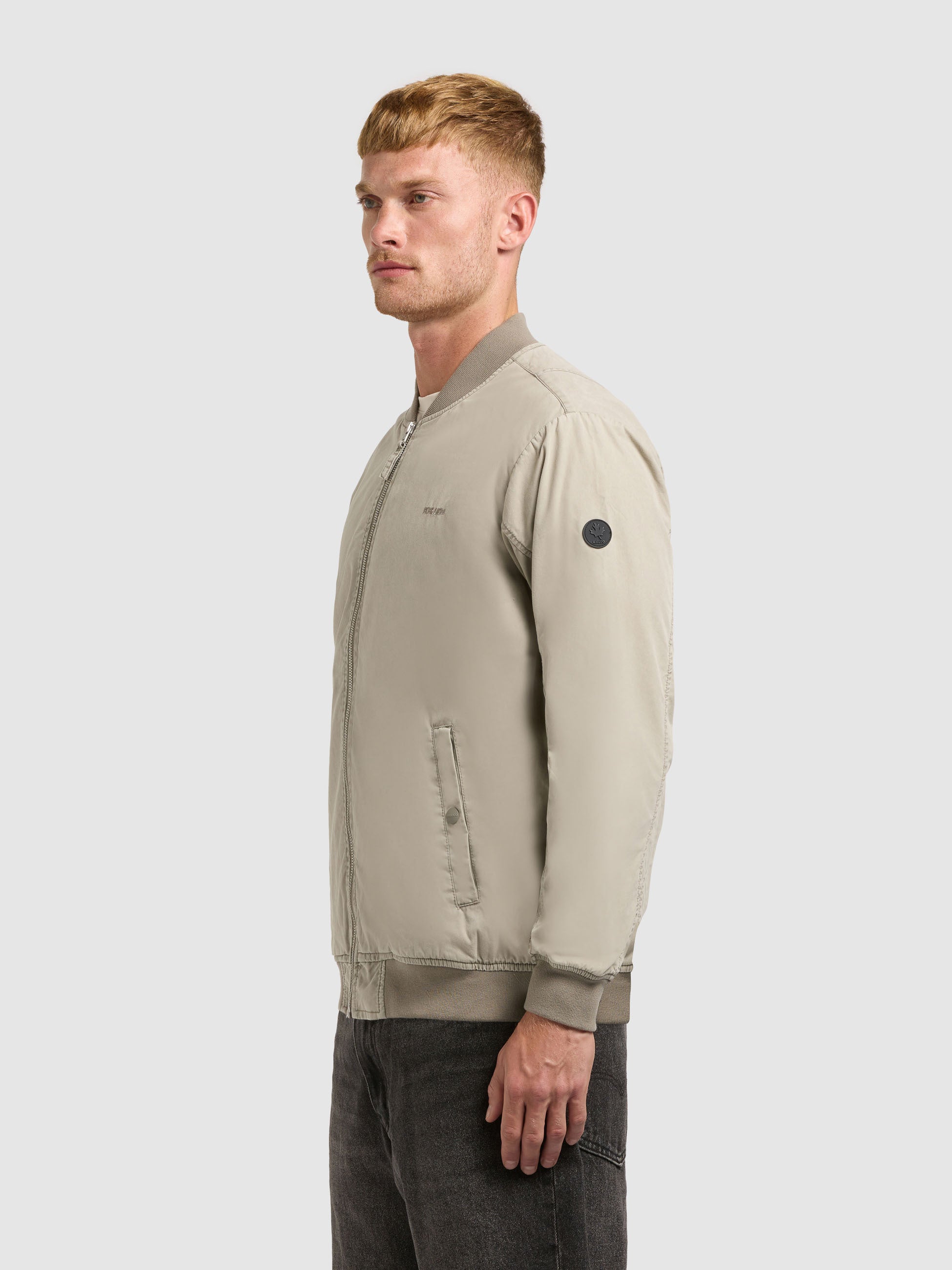 khujo-jacke-ulric-light-grey-blouson-college-damen image 5