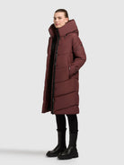 khujo-coat-jange2-matt-moscato-red-damen-wintermantel-knielang image 6